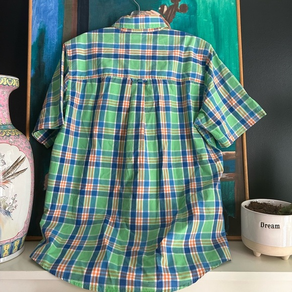 Chaps Multicolor Plaid Button-Down Shirt M - Picture 8 of 16